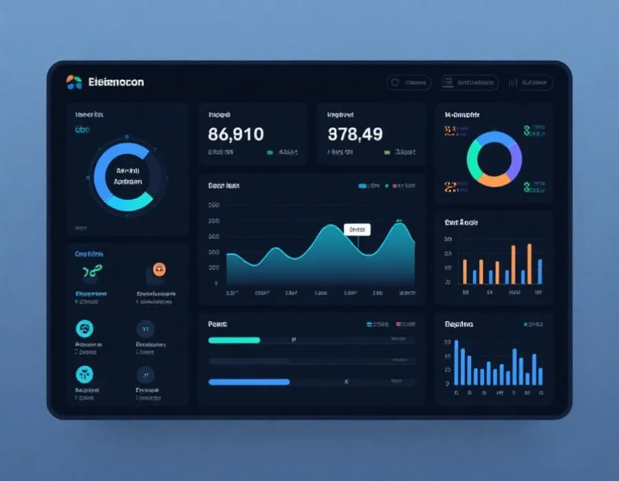 实时数据看板示意图